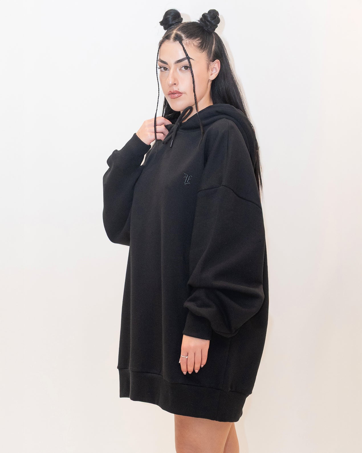 Era Hoodie Dress Black