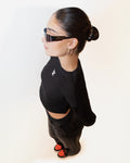 Crop Swetshirt Black