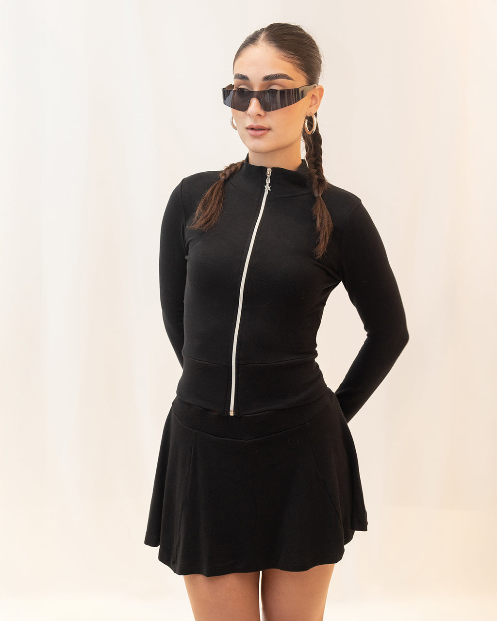 Black Zip Set