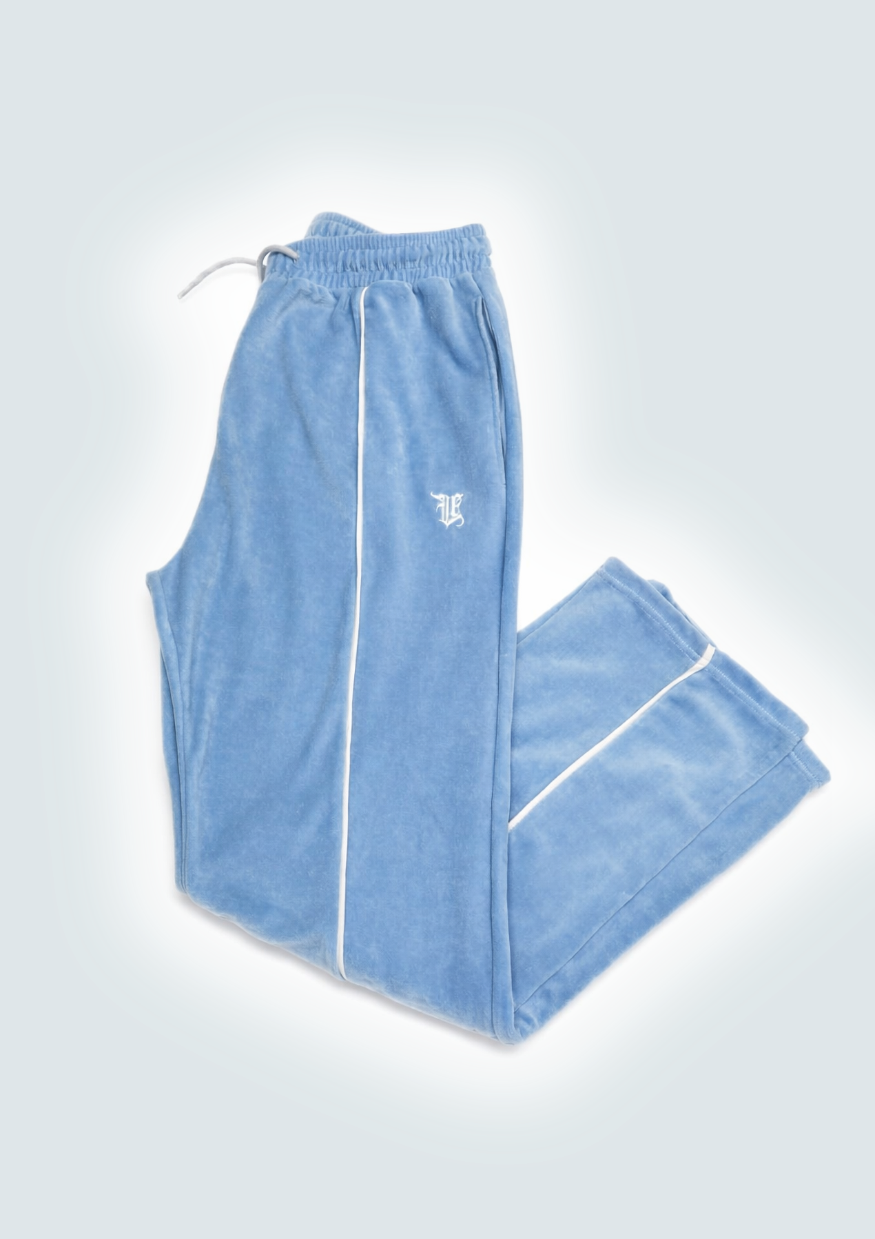 Ice Blue Velvet Set for Women