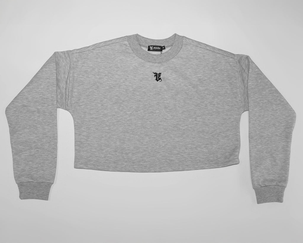 Crop Swetshirt Grey